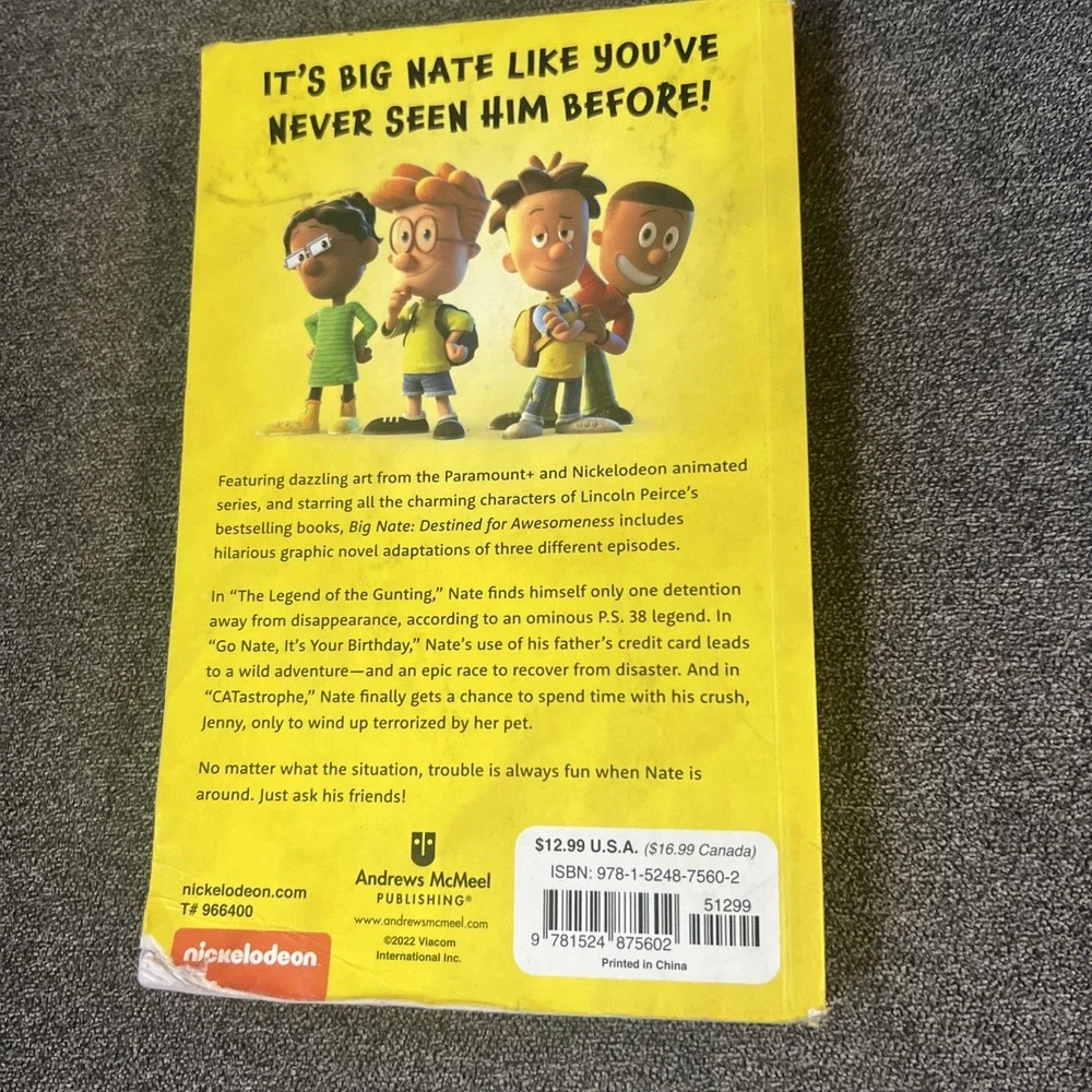 Big Nate: Destined for Awesomeness by Lincoln Peirce (2022, Trade Paperback)